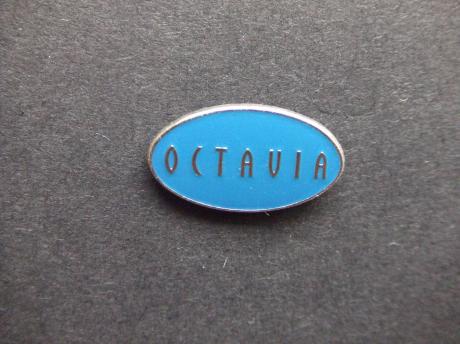 koda Octavia logo lichtblauw